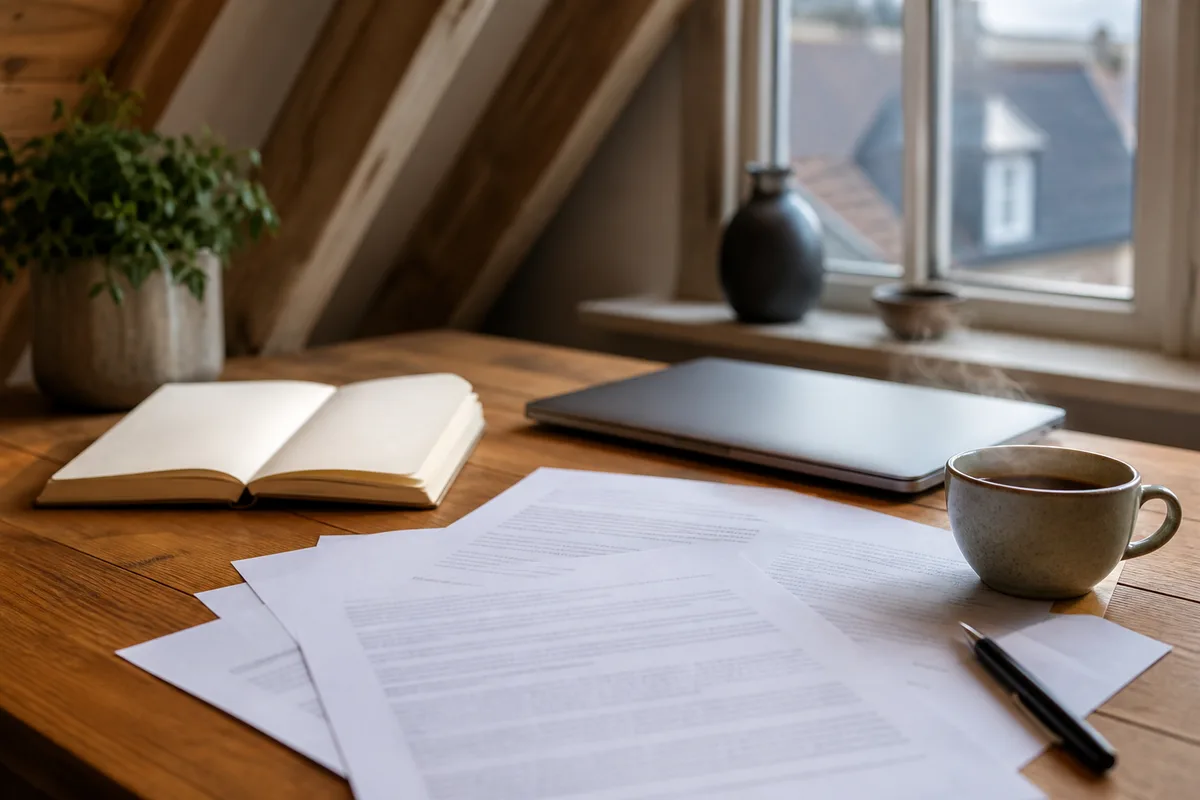 Contrat de création de site web en cours de relecture